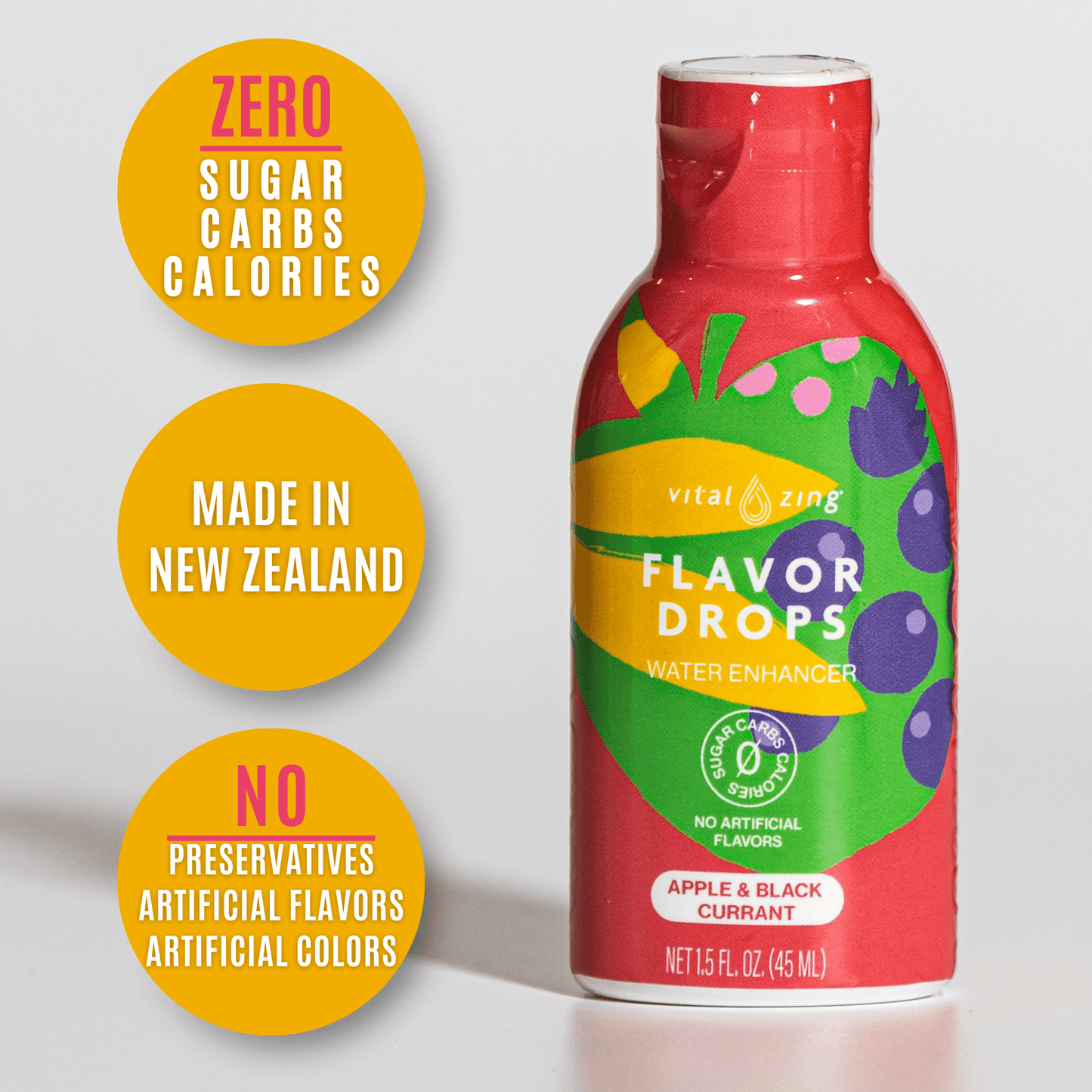 Apple & Black Currant Flavor Drops Water Enhancer