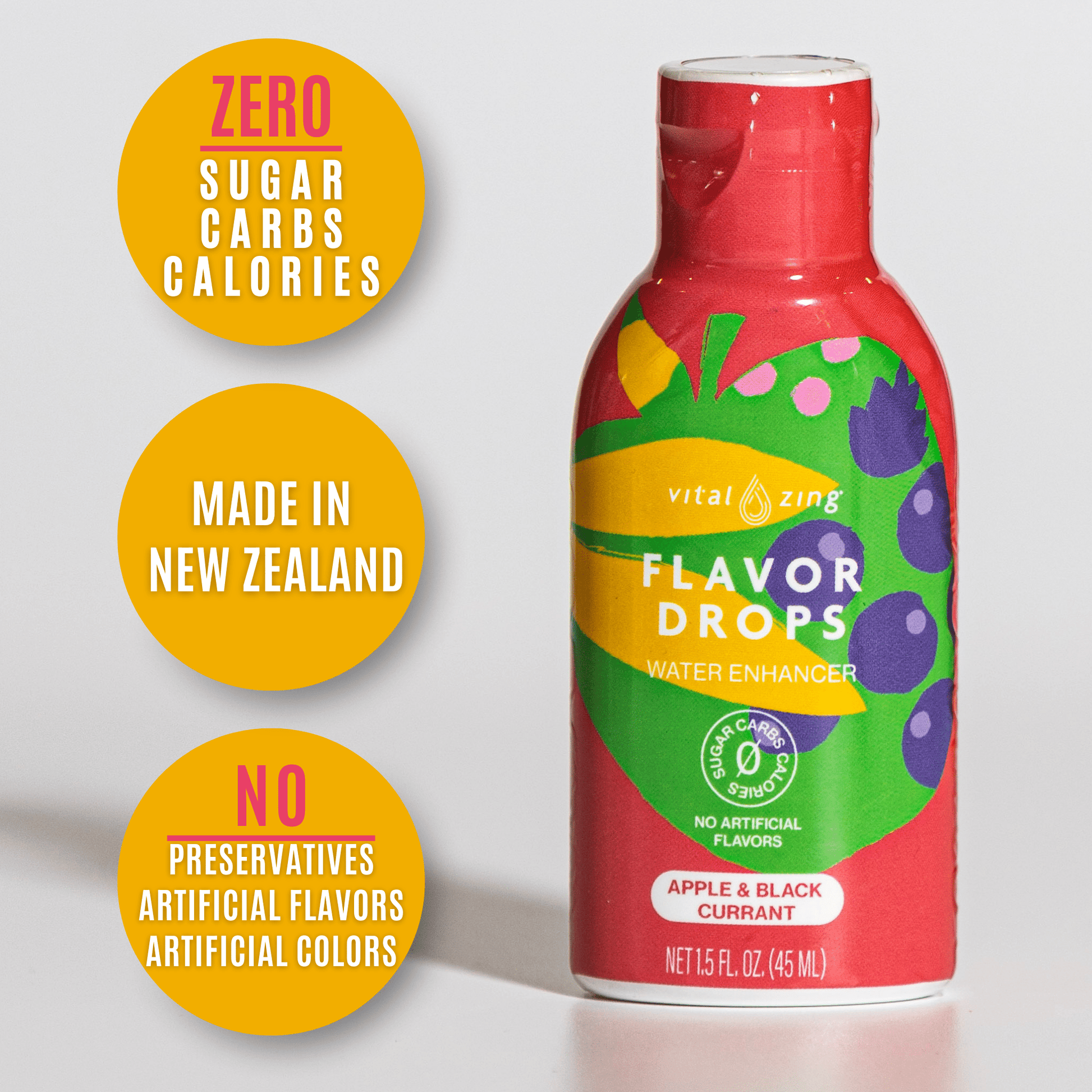 Apple & Black Currant Flavor Drops Water Enhancer